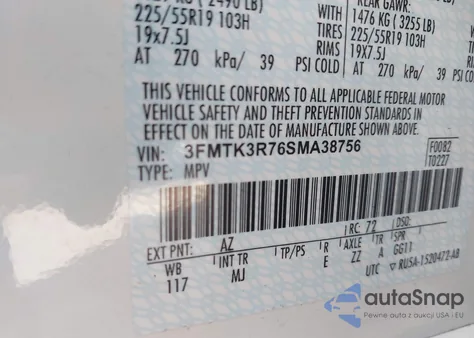 2025 Ford Mustang Mach-E Premium from USA, damaged, VIN 3FMTK3R76SMA38756